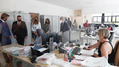 Barbón inaugura el Juzgado de Luarca. Barbón inaugura el Juzgado de Luarca.