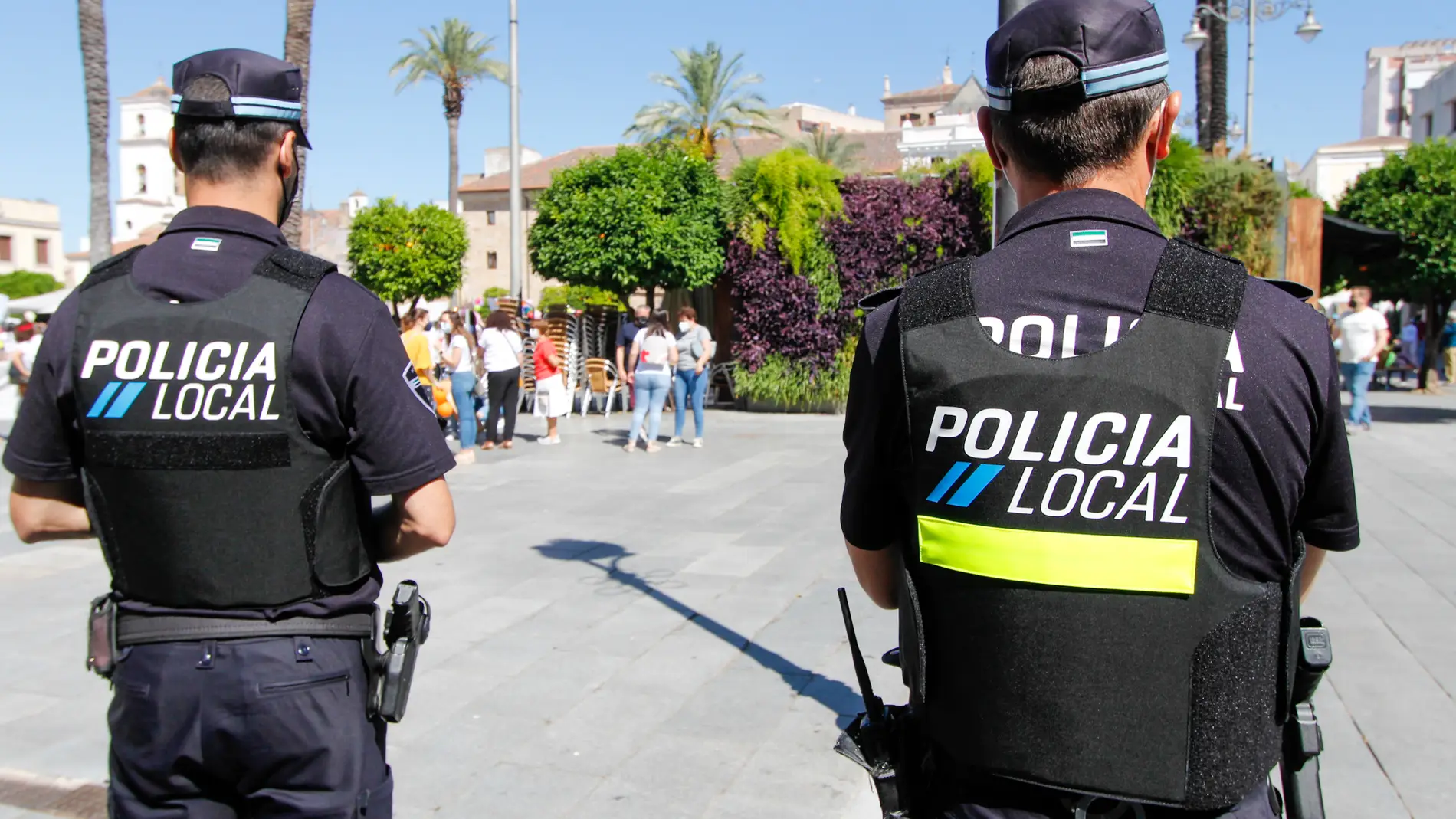 Agentes de la Policía Local de Mérida