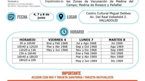 vacunacion valladolid 07-06-2021 vacunacion valladolid 07-06-2021