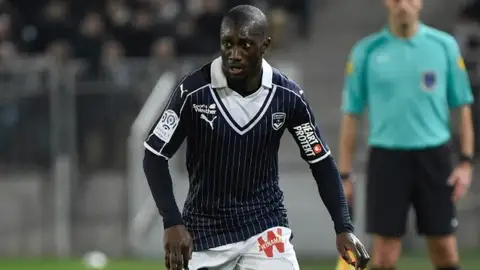 Youssuf Sabaly, en un partido con el Girondins. Youssuf Sabaly, en un partido con el Girondins.