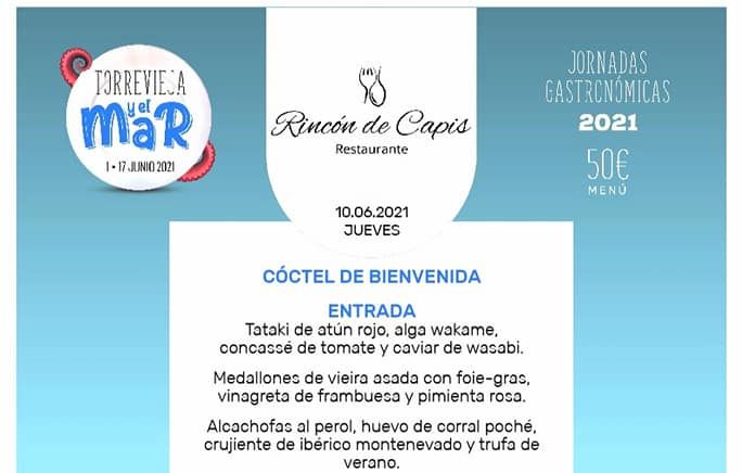 Pepe Cases, Chef del Restaurante Rincón de Capis, nos relata el menú que ofrecerá este Jueves 10 de Junio Pepe Cases, Chef del Restaurante Rincón de Capis, nos relata el menú que ofrecerá este Jueves 10 de Junio