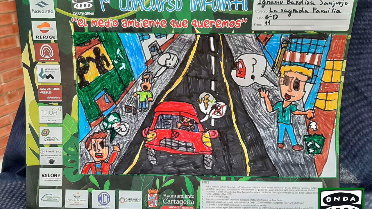 Colonial negar Sucio Éxito del I Concurso de Dibujo Infantil de Onda Cero Cartagena | Onda Cero  Radio