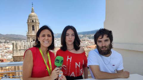 Vicky Luengo y Ricardo Gómez, en el Festival de Málaga