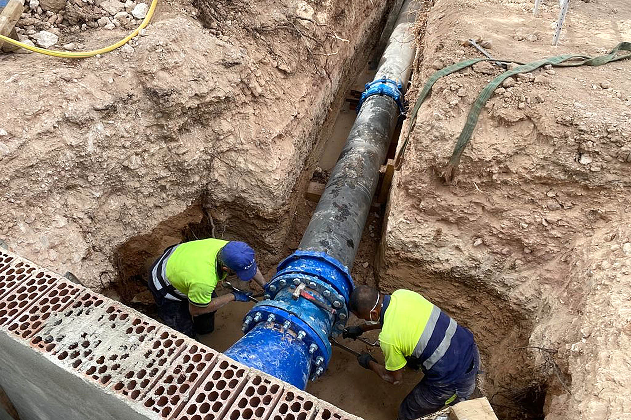 A punto de finalizar las obras de conexión con la nueva potabilizadora A punto de finalizar las obras de conexión con la nueva potabilizadora