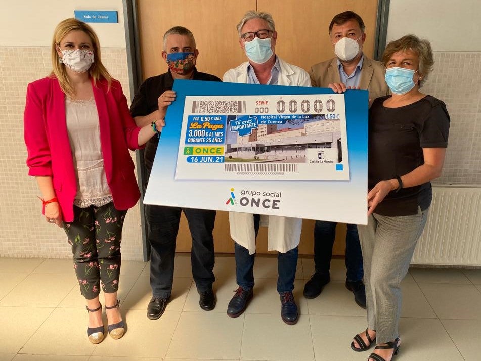 El Hospital de Cuenca, en un cupón de la ONCE de la serie "Tú eres importante" El Hospital de Cuenca, en un cupón de la ONCE de la serie "Tú eres importante"