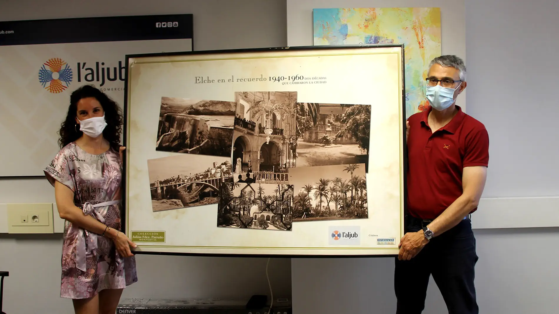 L'Aljub hace una donación de fotos antiguas de Elche al Museo Escolar de Pusol