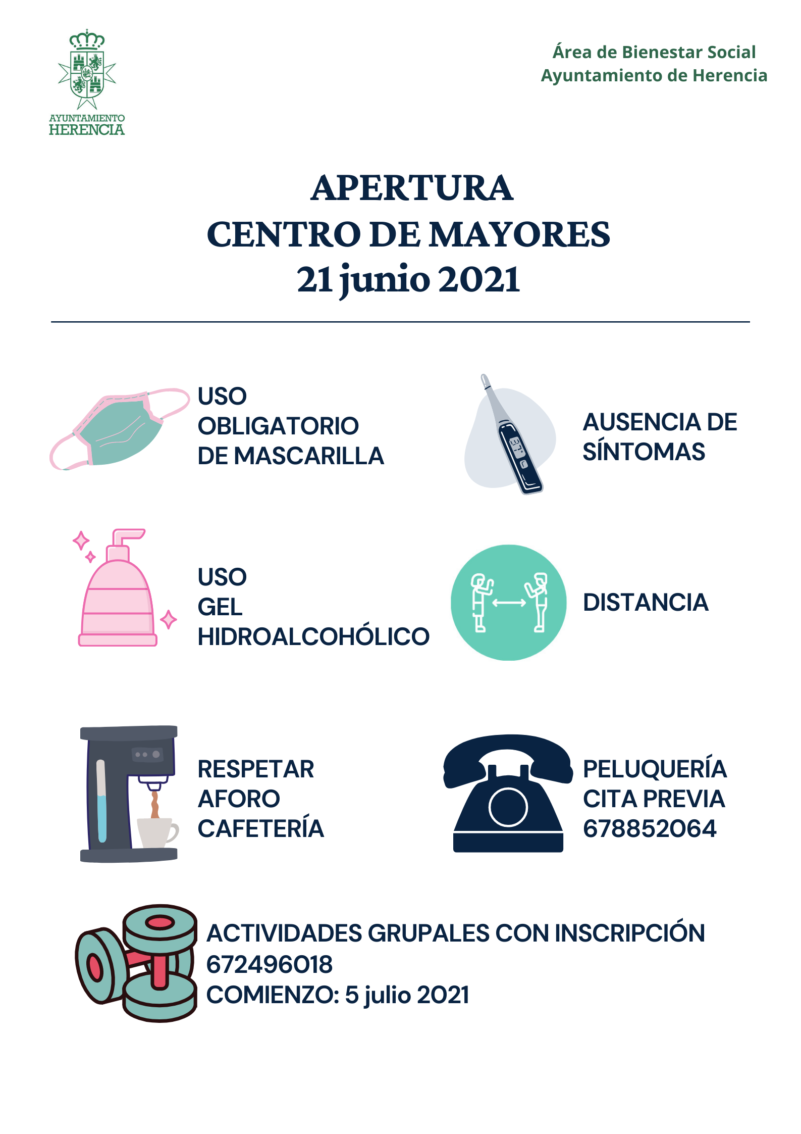 El Ayuntamiento de Herencia prepara la reapertura del Centro de Mayores El Ayuntamiento de Herencia prepara la reapertura del Centro de Mayores
