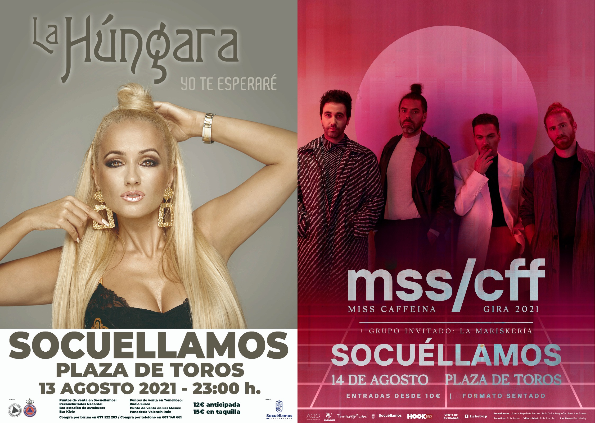 Conciertos de la Feria 2021 en Socuéllamos Conciertos de la Feria 2021 en Socuéllamos