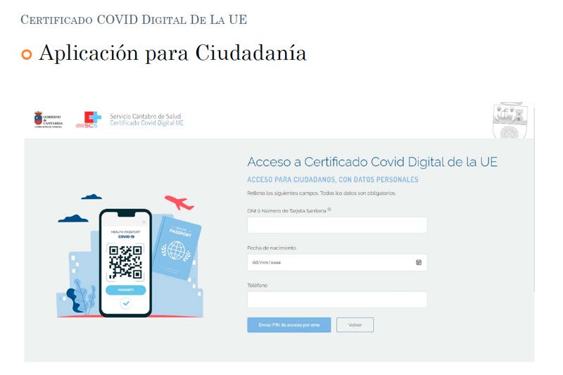 Pasaporte Covid Cantabria: cómo solicitarlo, quién lo puede pedir y para qué sirve Pasaporte Covid Cantabria: cómo solicitarlo, quién lo puede pedir y para qué sirve