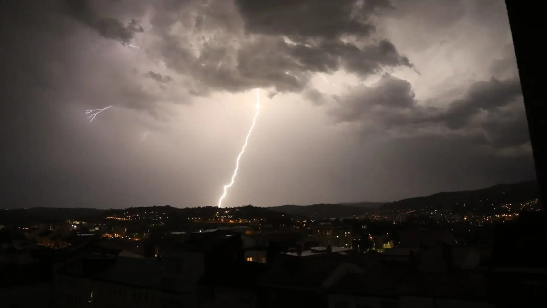 Alerta laranxa por tormentas e choivas en Ourense
