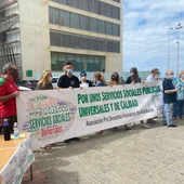 Manifestación de la APDHA hoy en Cádiz Manifestación de la APDHA hoy en Cádiz