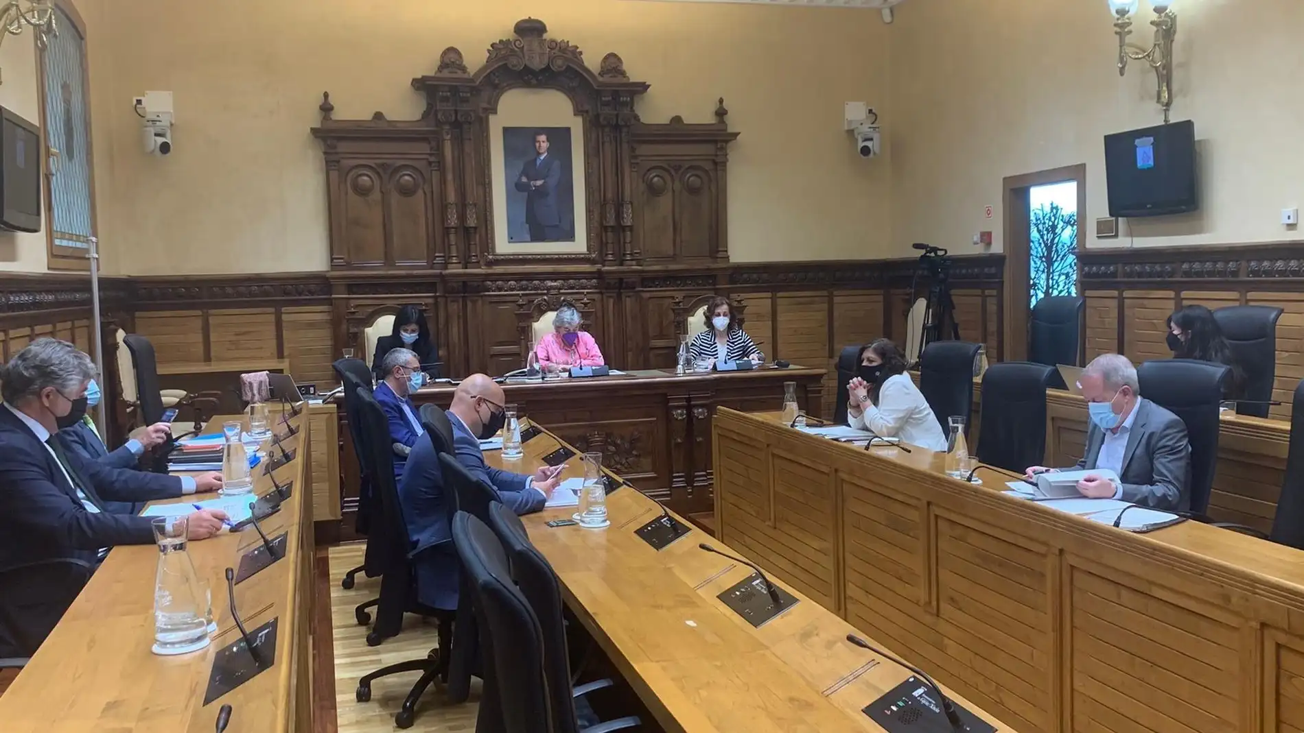 El Pleno municipal en el Ayuntamiento de Gijón