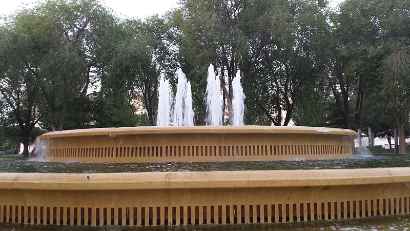 Varias personas sancionadas por bañarse en una fuente de la capital Varias personas sancionadas por bañarse en una fuente de la capital