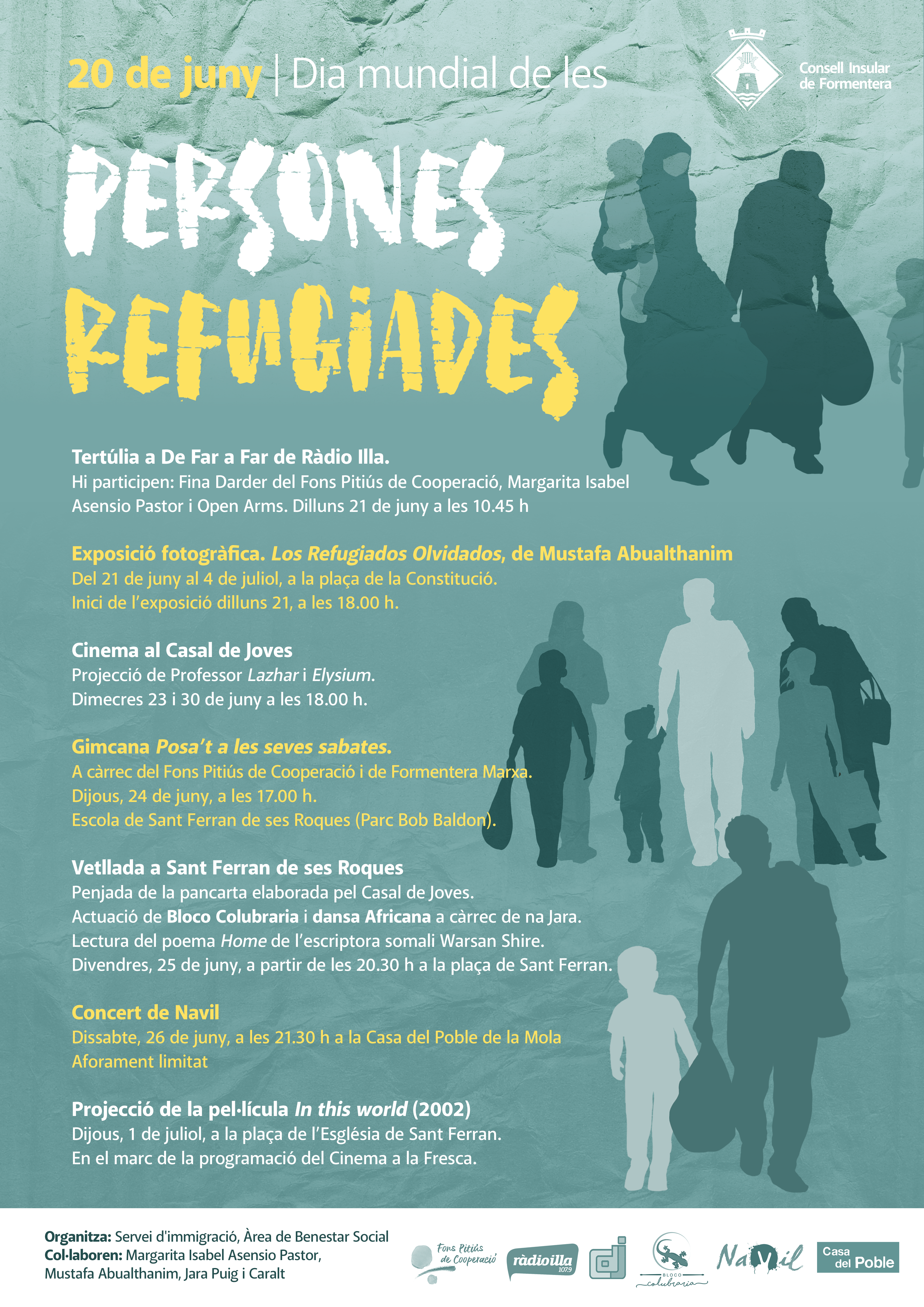 Formentera celebra el Día Mundial de las Personas Refugiadas con exposiciones y música Formentera celebra el Día Mundial de las Personas Refugiadas con exposiciones y música