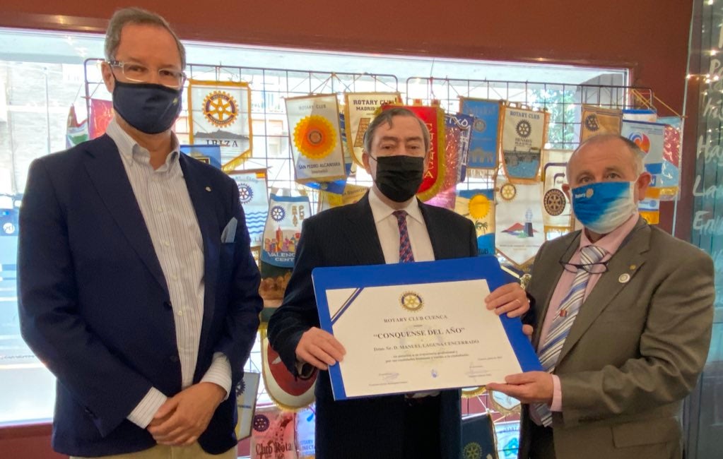 El comisario Laguna, "Conquense del año" por el Rotary Club El comisario Laguna, "Conquense del año" por el Rotary Club