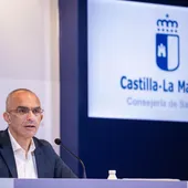 Juan Camarcho durante la rueda de prensa Juan Camarcho durante la rueda de prensa