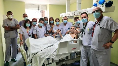 El &uacute;ltimo paciente covid sale de la UCI del Hospital General