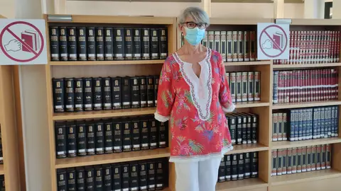 Responsable da área de Documentación do Museo de Pontevedra, María Jesús Fortes. Cita a cegas no Museo de Pontevedra