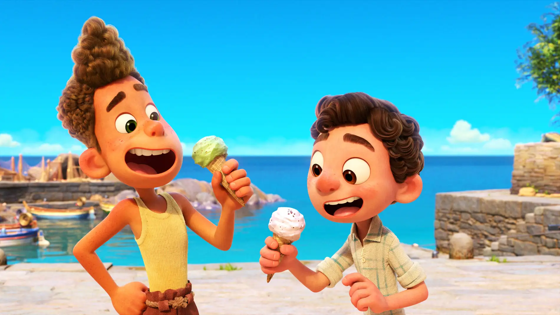 Imagen promocional de la película 'Luca', que Disney y Pixar estrenan en Disney+
