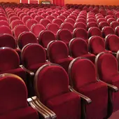 Imagen de archivo de butacas de teatro Imagen de archivo de butacas de teatro