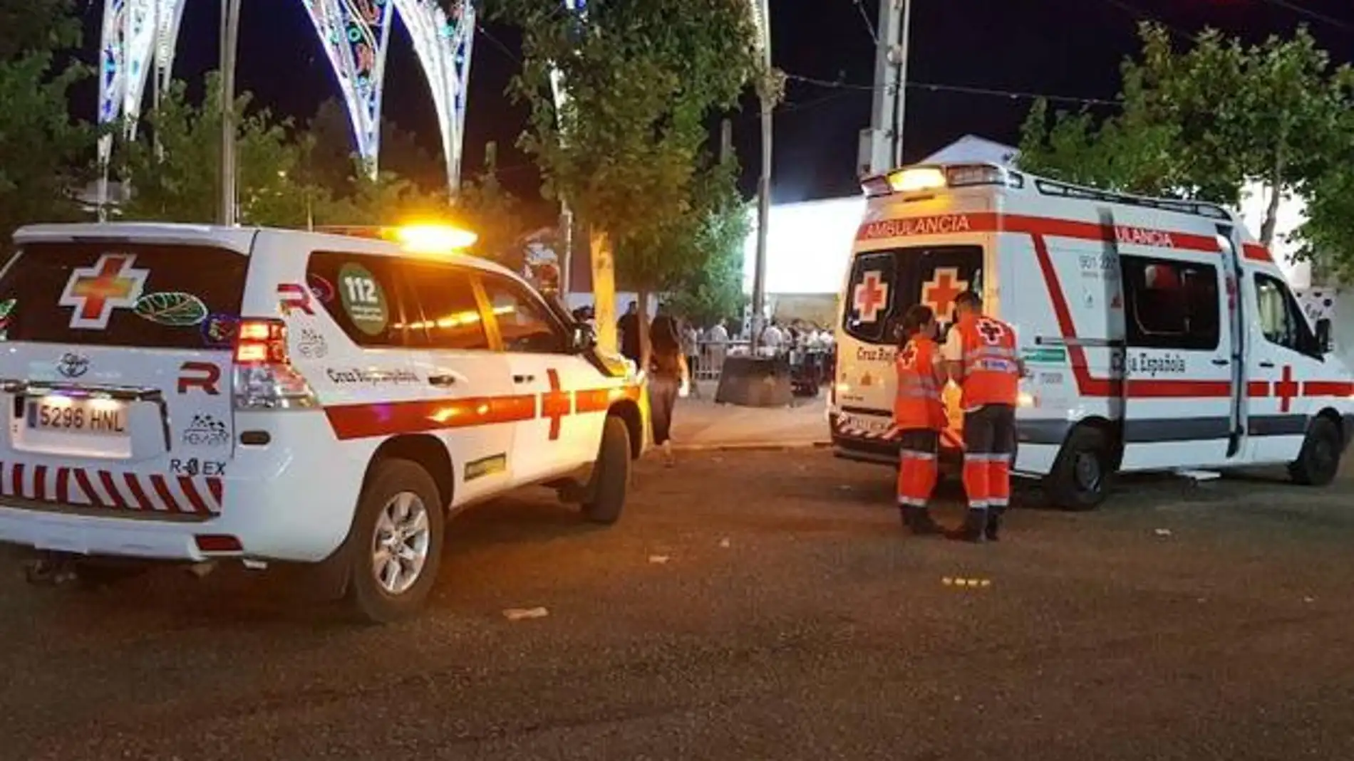 Más de medio centenar de efectivos de Cruz Roja participan en el dispositivo especial en la Feria de San Juan de Badajoz
