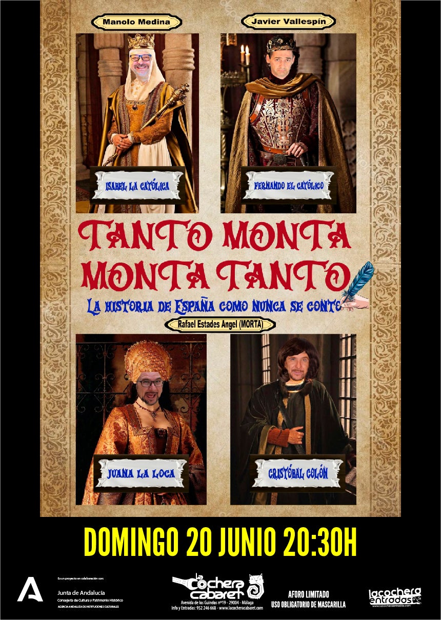 "Tanto monta, monta tanto": risa asegurada en Cochera Cabaret "Tanto monta, monta tanto": risa asegurada en Cochera Cabaret