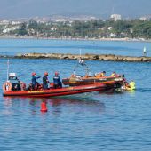 Simulacro de salvamento marítimo