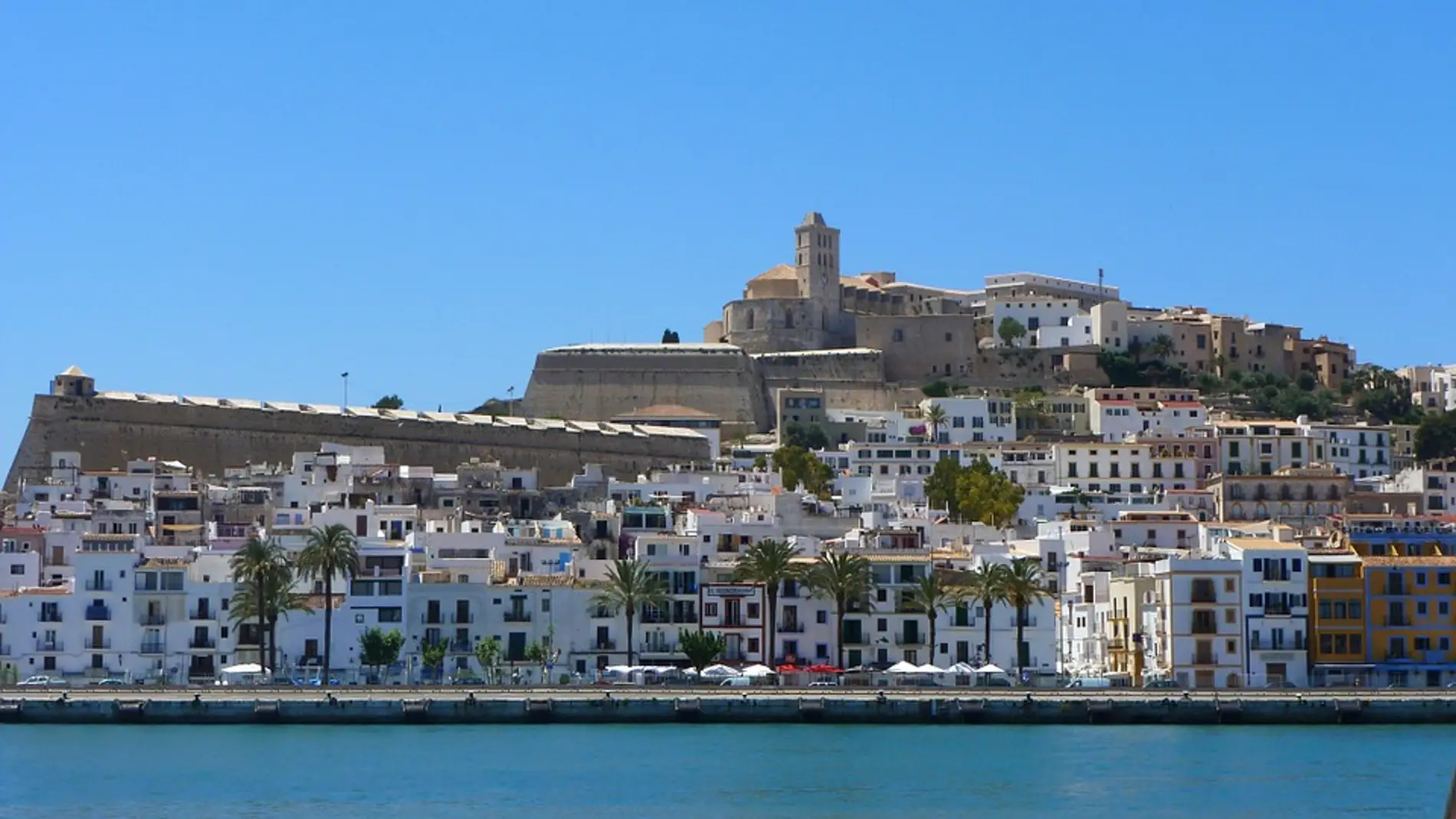 La antigua ciudad amurallada de Ibiza, Dalt Vila, declarada Patrimonio de la Humanidad por la UNESCO