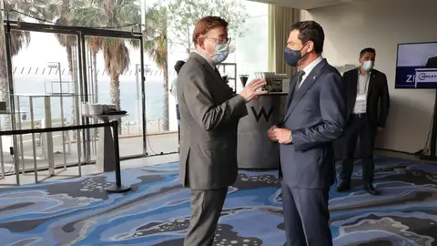 Ambos presidentes coincidieron la pasada semana en un encuentro en Barcelona. puig moreno