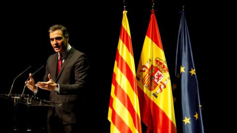 Pedro Sánchez en el Teatro del Liceu de Barcelona