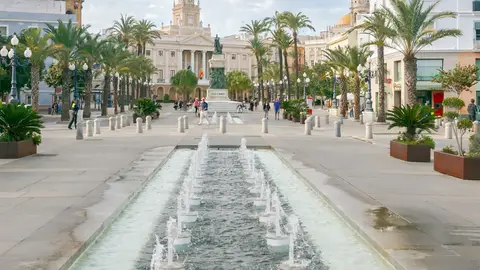 Plaza San Juan de Dios, en Cádiz