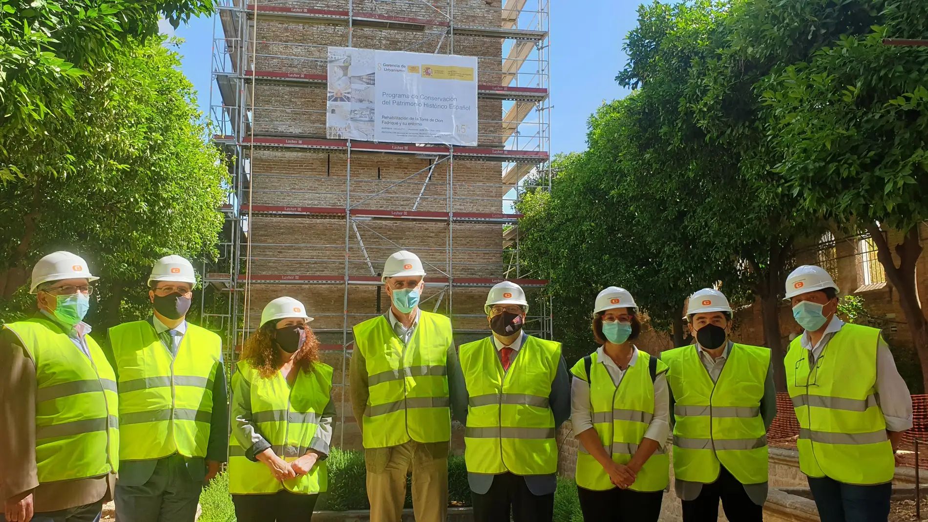 Visitas a las obras de rehabilitación de la Torre don Fadrique