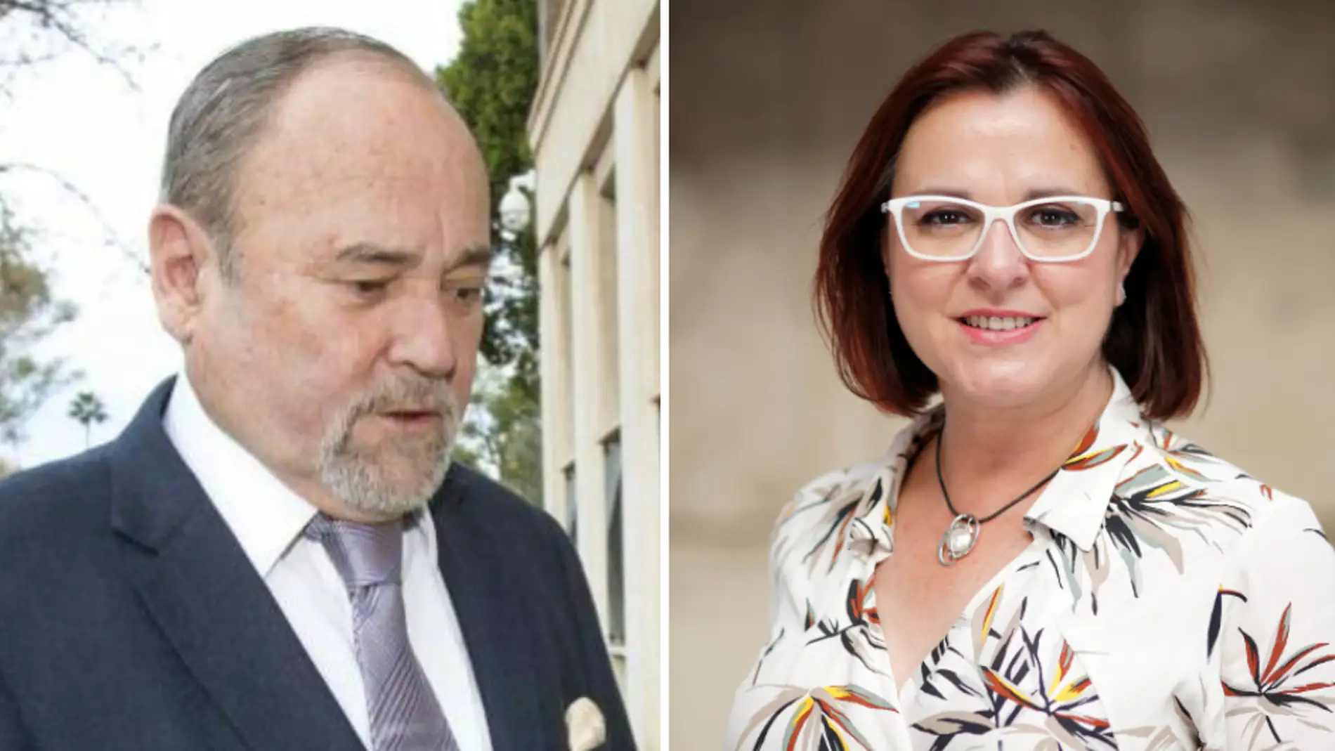 Julián Pérez Templado, presidente CTRM e Isabel Franco, responsable Consejería Transparencia
