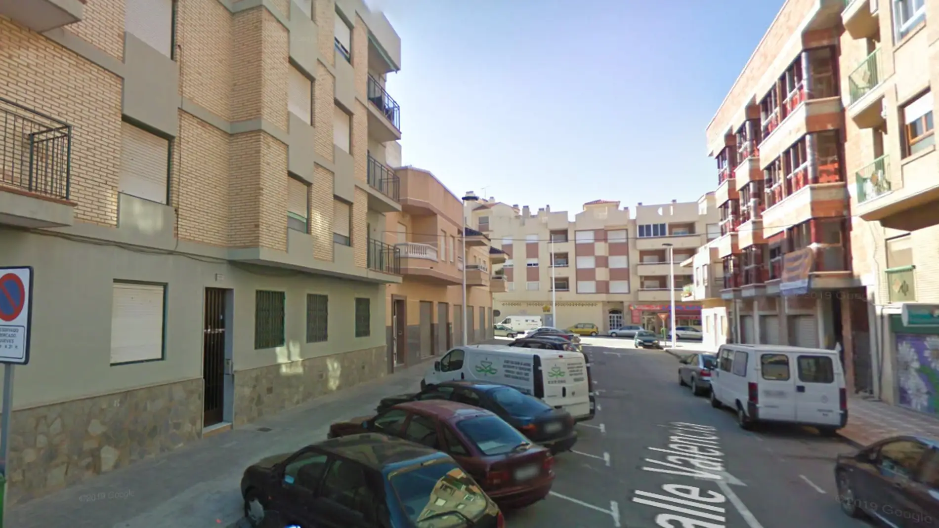 Un tramo de la calle Valencia de El Altet de Elche.