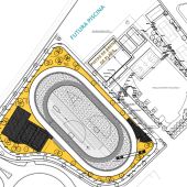 Plano del proyecto impulsado en el polideportivo Félix Candela de Crevillent.