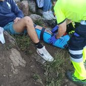 Rescatado un senderista de 16 años con una lesión de rodilla en El Real de San Vicente