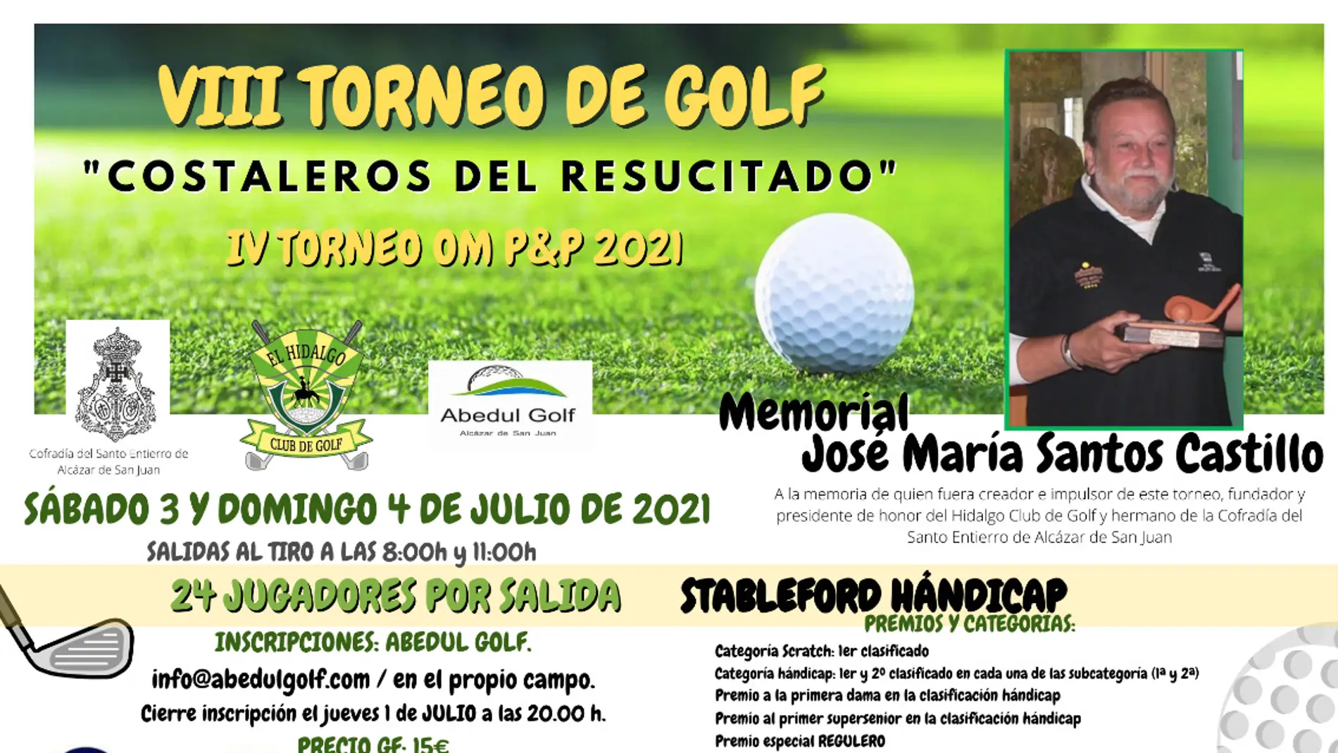Memorial José Santos Castillo en el Abedul Golf 2021