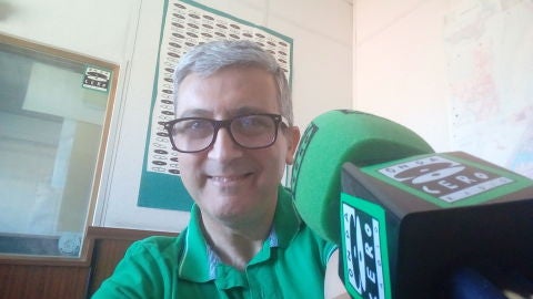 C&eacute;sar Rivera en el estudio de Onda Cero Guadalajara