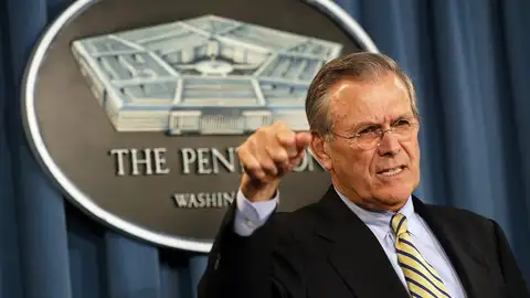 Muere Donald Rumsfeld, exsecretario de Defensa de EE.UU. con George W. Bush e ideólogo de la guerra de Irak, a los 88 años Muere Donald Rumsfeld, exsecretario de Defensa de EE.UU. con George W. Bush e ideólogo de la guerra de Irak, a los 88 años