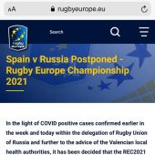 Comunicado Rugby Europe
