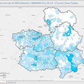 Mapa de la evolución del covid en las provincias de CLM Mapa de la evolución del covid en las provincias de CLM
