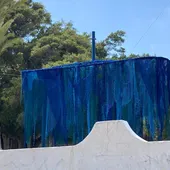 Escultura del mapa sonor del puerto de La Vila Joiosa. Escultura del mapa sonor del puerto de La Vila Joiosa.