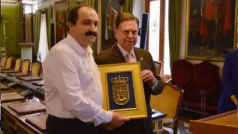 Nicolás García, presidente del Bádminton Oviedo. Nicolás García, presidente del Bádminton Oviedo.