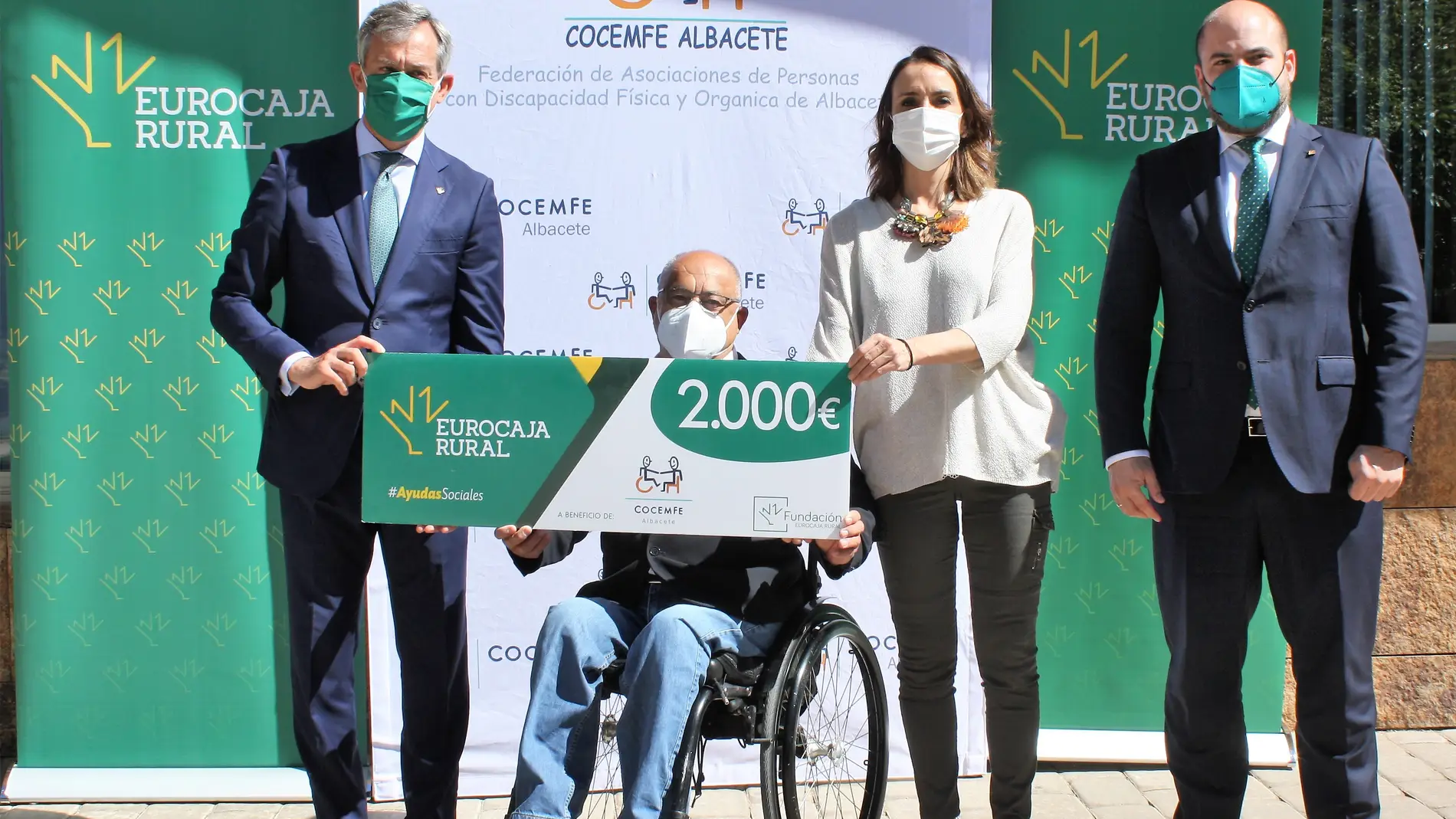 Fundación Eurocaja Rural premia a COCEMFE con una ' Ayuda Social'