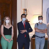 El cuadro del Rey Felipe VI presidente la antesala del pleno El cuadro del Rey Felipe VI presidente la antesala del pleno