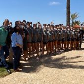 Las Selecciones Absolutas de Balonmano Playa finalizan su preparación para el europeo en La Zenia 