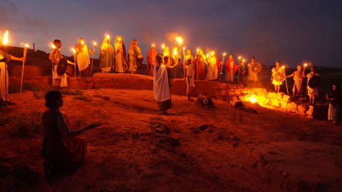 Teatralizaci&oacute;n en el Cerro de las Cabezas