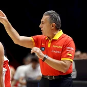 Juancho Hernángomez y Sergio Scariolo Juancho Hernángomez y Sergio Scariolo