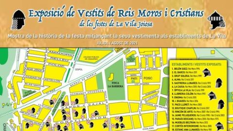 Exposici&oacute;n de trajes de reyes en los comercios vileros