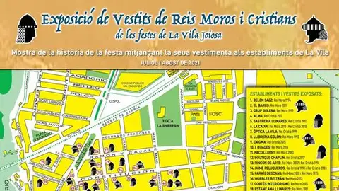 Exposición de trajes de reyes en los comercios vileros Exposición de trajes de reyes en los comercios vileros